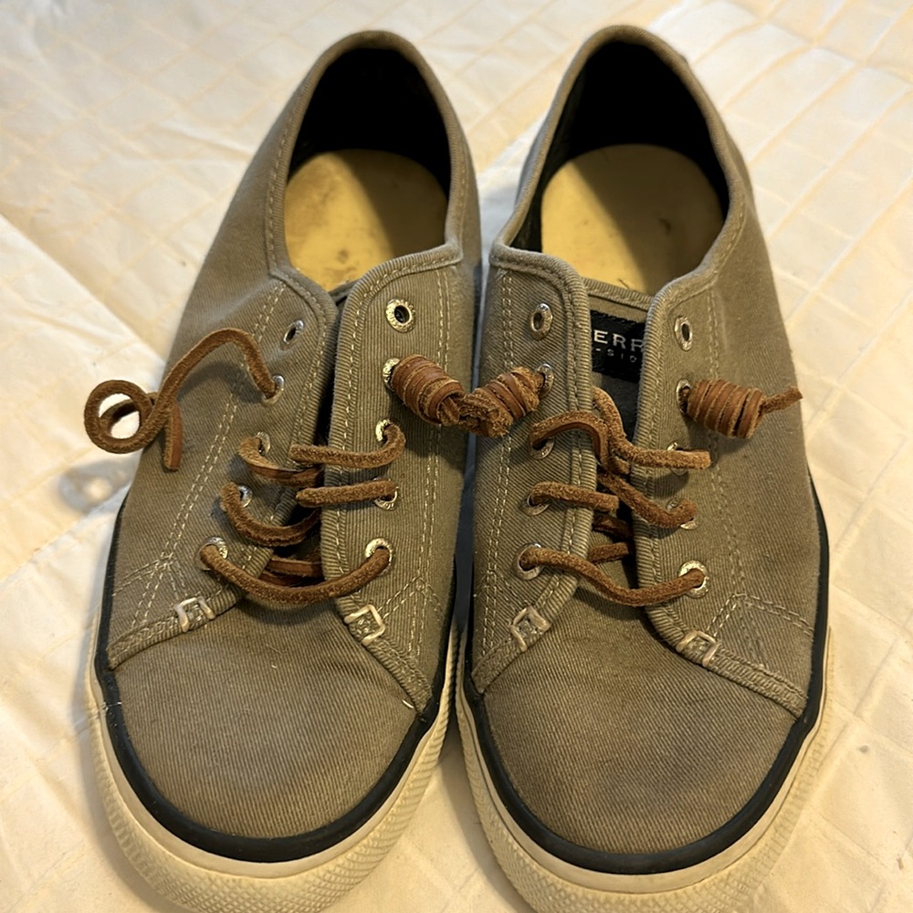 Sperry cloth grey sneakers. Size 7